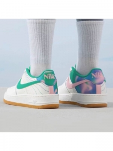 Кроссовки и кеды Nike Air Force 1 Low LV8 3 Heel Stitch Sail Stadium Green GS FJ7540-100