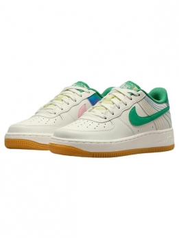Кроссовки и кеды Nike Air Force 1 Low LV8 3 Heel Stitch Sail Stadium Green GS FJ7540-100