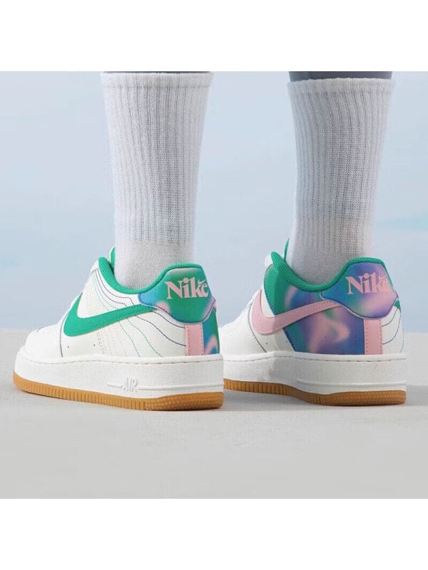 Кроссовки и кеды Nike Air Force 1 Low LV8 3 Heel Stitch Sail Stadium Green GS FJ7540-100