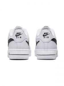 Кроссовки и кеды Nike Air Force 1 Low Cut Out Swoosh White Black GS DR7889-100