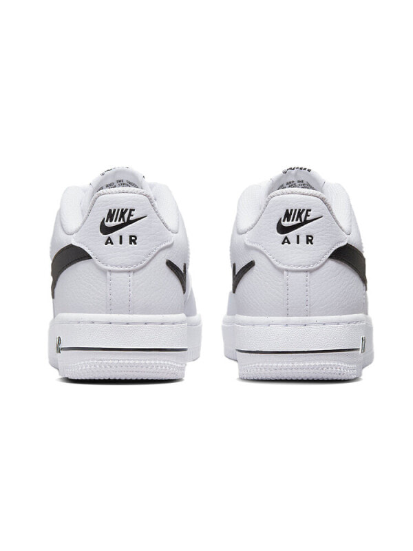 Кроссовки и кеды Nike Air Force 1 Low Cut Out Swoosh White Black GS DR7889-100