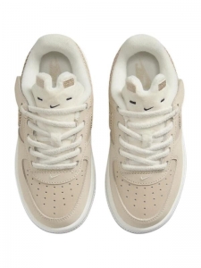 Кроссовки и кеды Nike Air Force 1 Anti-Slip Wear-Resistant Low-Top Kids' Skateboarding Shoes Ecru Kids' FZ4514-100