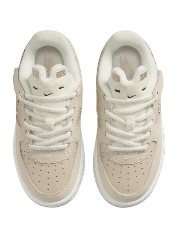 Кроссовки и кеды Nike Air Force 1 Anti-Slip Wear-Resistant Low-Top Kids' Skateboarding Shoes Ecru Kids' FZ4514-100