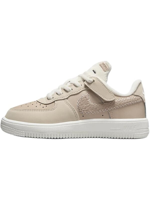 Кроссовки и кеды Nike Air Force 1 Anti-Slip Wear-Resistant Low-Top Kids' Skateboarding Shoes Ecru Kids' FZ4514-100