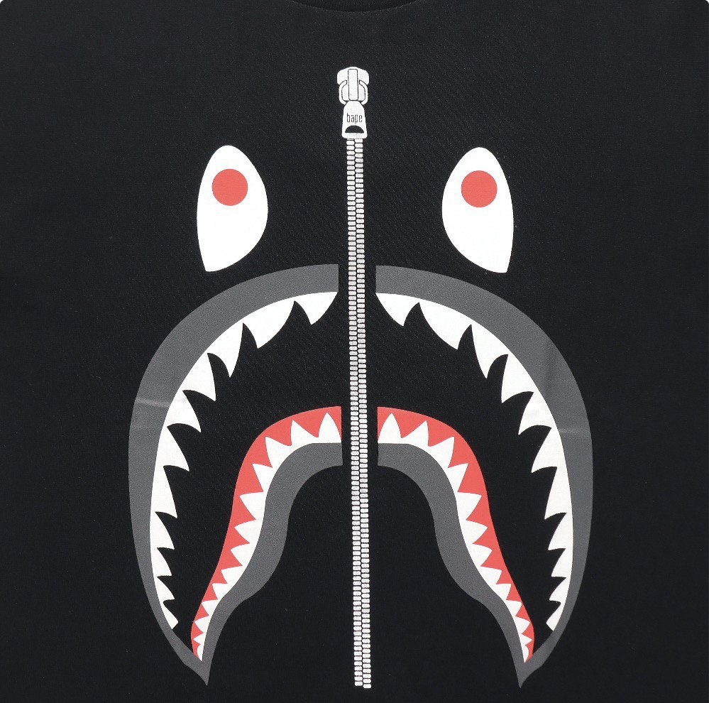 Футболка мужская A BATHING APE Bape Shark Tee (1E30-110-006)