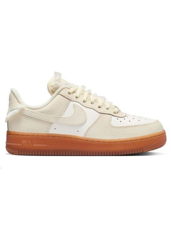 Кроссовки Nike Air Force 1 Sail Gum Faux Fur Women's FV3701-119