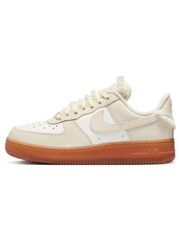 Кроссовки Nike Air Force 1 Sail Gum Faux Fur Women's FV3701-119
