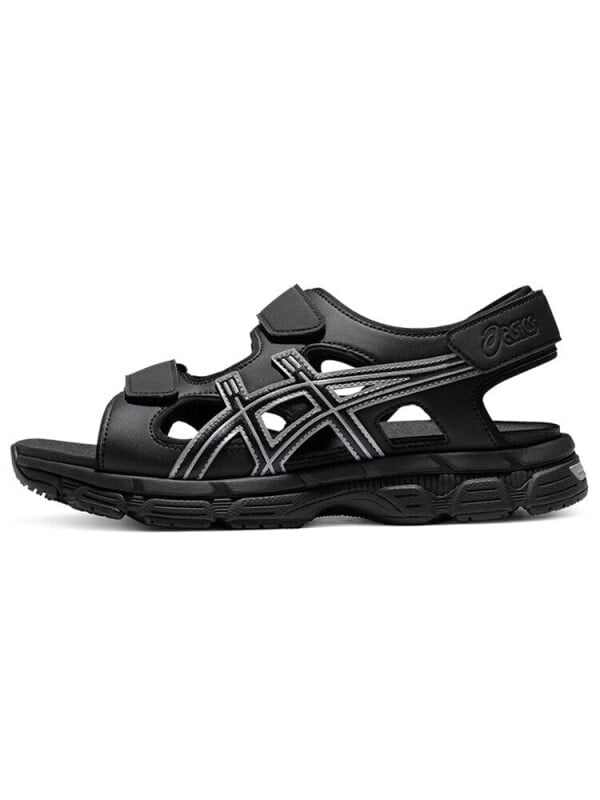 Asics Kahana Sd Outdoor Sports Unisex Sandals 'Black Silver' 1203A130-002