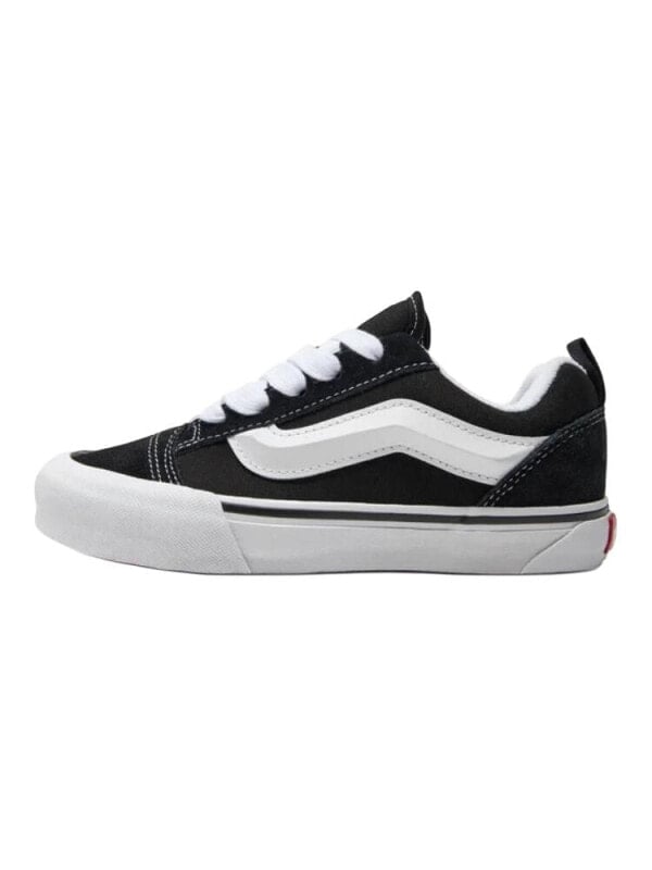 Vans Knu Skool Anti-Slip Wear-Resistant Low-Top Kids' Skateboarding Shoes Black White Kids'