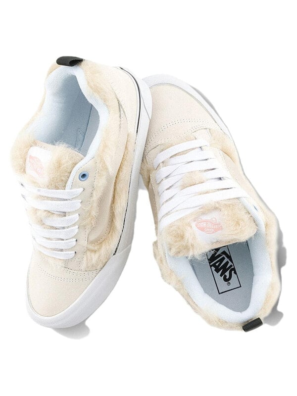 Vans Knu Skool Cushioning Wear-Resistant Low-Top Skateboard Shoes Unisex Beige