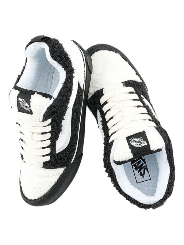 Vans Knu Skool Anti-Slip Wear-Resistant Low-Top Skateboard Shoes Unisex Black White