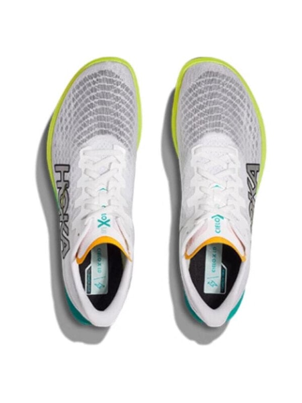 HOKA ONE ONE Slip-Resistant Breathable Rebound Low-Top Running Shoes Unisex White Blue 1134533-WCRM