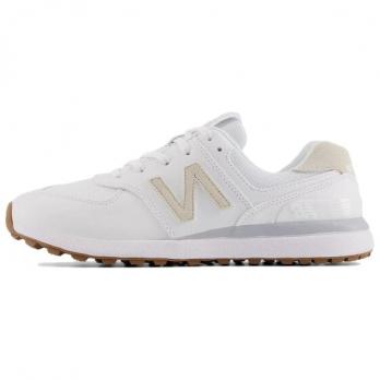 Кроссовки New Balance NB 574 Golf Shoes Women's Low-Top White Beige WG574WT