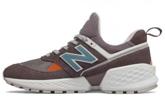 Кроссовки New Balance NB 574 Sport Casual Shoes Men Low-Top Agarwood Purple/White Blue MS574GND