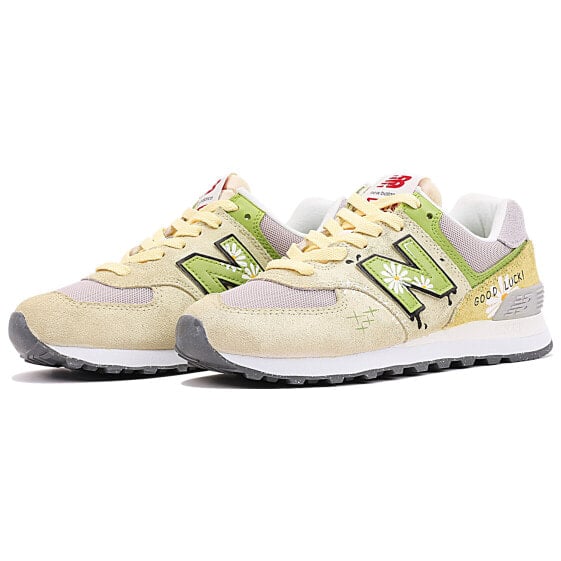 Кроссовки New Balance NB 574 Casual Shoes Unisex Low-Top Yellow Green U574RCD(