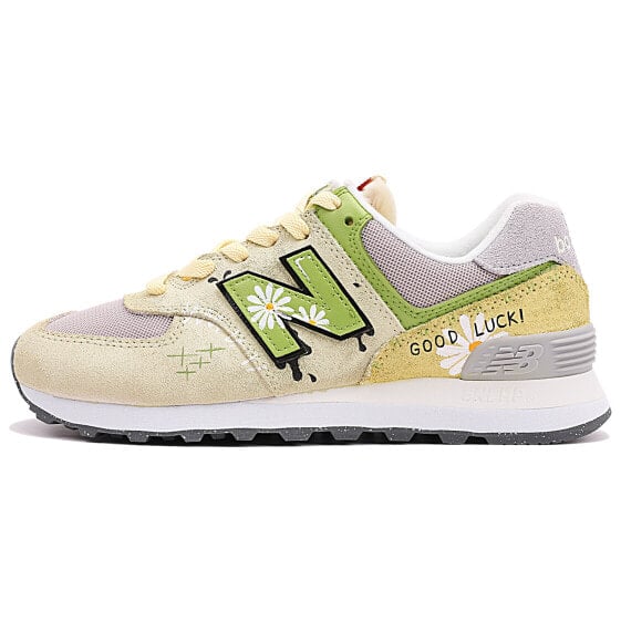 Кроссовки New Balance NB 574 Casual Shoes Unisex Low-Top Yellow Green U574RCD(