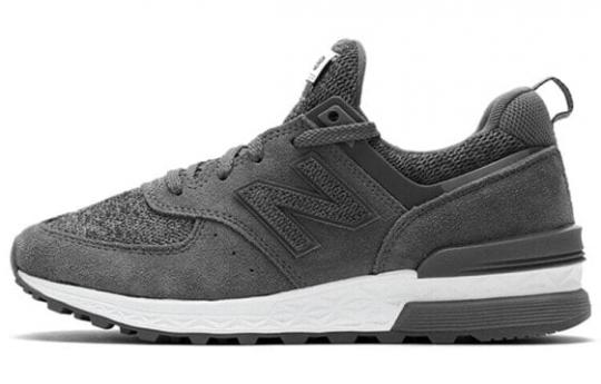 Кроссовки New Balance NB 574 Sport Casual Shoes Women's Low-Top Dark Gray/White WS574GRS