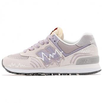 Кроссовки New Balance NB 574 Casual Shoes Unisex Low-Top White Purple U574RCD(