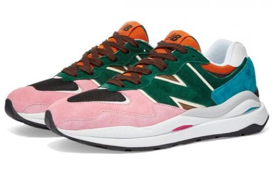 Кроссовки New Balance 57/40 Pink Lemonade Green Black Orange M5740FM1