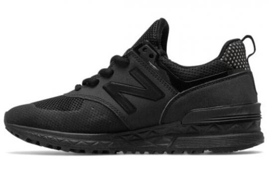 Кроссовки New Balance NB 574 Sport Casual Shoes Women's Low-Top Black WS574BKG