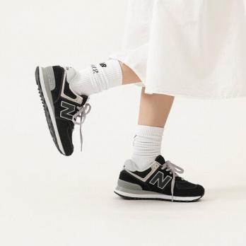 Для бега New Balance 574 Black White ML574EVB