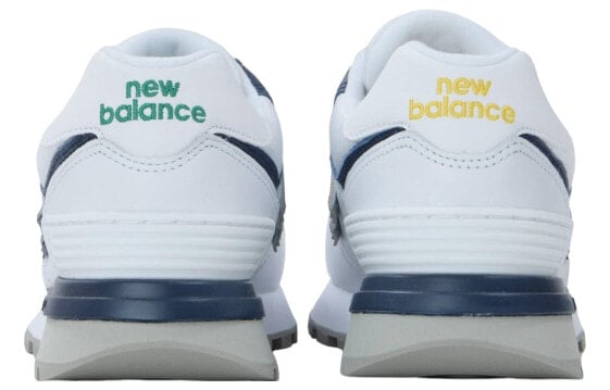 Для бега New Balance 574 White Navy Green Yellow Women's U574LGBE