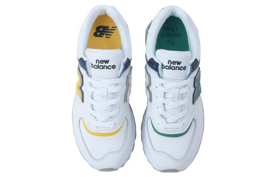 Для бега New Balance 574 White Navy Green Yellow Women's U574LGBE