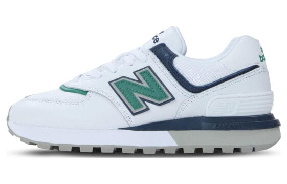 Для бега New Balance 574 White Navy Green Yellow Women's U574LGBE