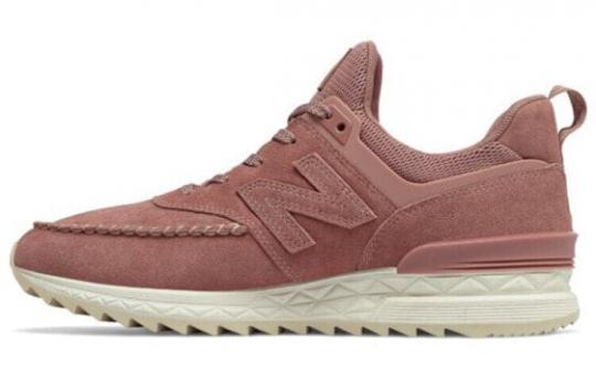 Для бега New Balance NB 574 Running Shoes Men Low-Top Pink/Beige MS574NAP