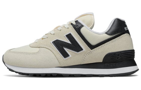 Для бега New Balance NB 574 Running Shoes Women's Low-Top Beige Black WL574LBA
