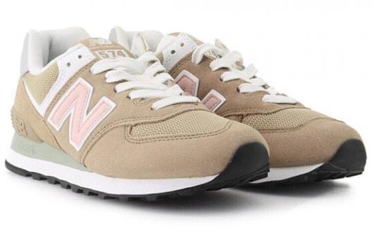 Для бега New Balance NB 574 Running Shoes Women's Low-Top Yellow Brown WL574BTB