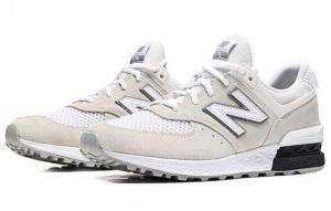 Для бега New Balance 574 Grey White Black Midsole MS574STW