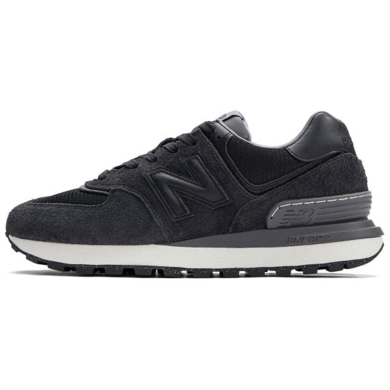 Чёрные женские кроссовки New Balance 574 Legacy Suede 'Navy' U574LGGB