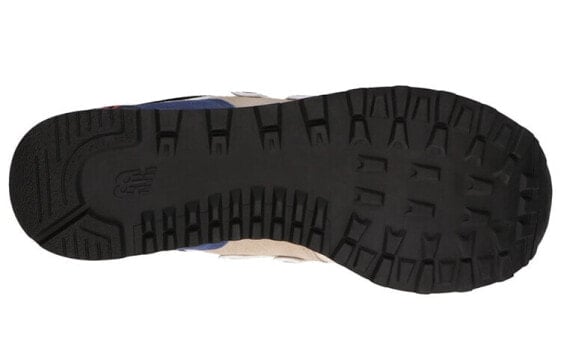 Для бега New Balance NB 574 Running Shoes Unisex Low-Top Beige Blue/Brown ML574LC2