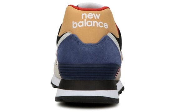 Для бега New Balance NB 574 Running Shoes Unisex Low-Top Beige Blue/Brown ML574LC2