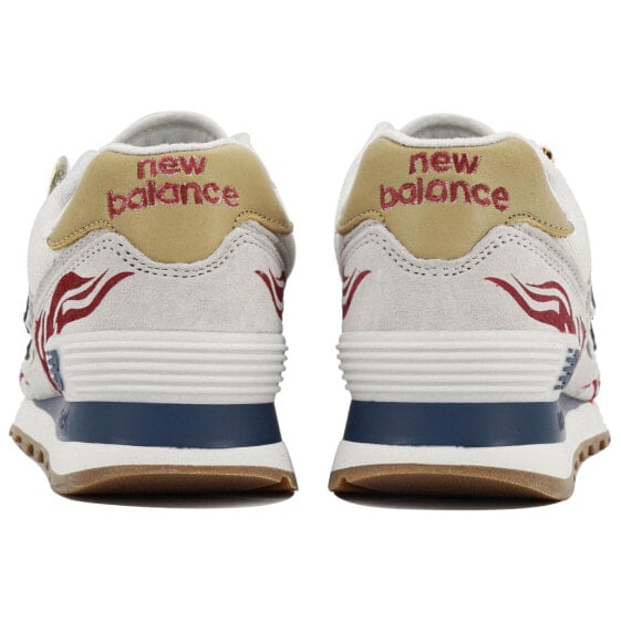 Для бега New Balance NB 574 Running Shoes Unisex Low-Top Red/Blue ML574LGI