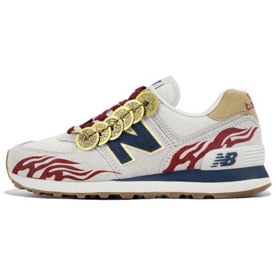 Для бега New Balance NB 574 Running Shoes Unisex Low-Top Red/Blue ML574LGI