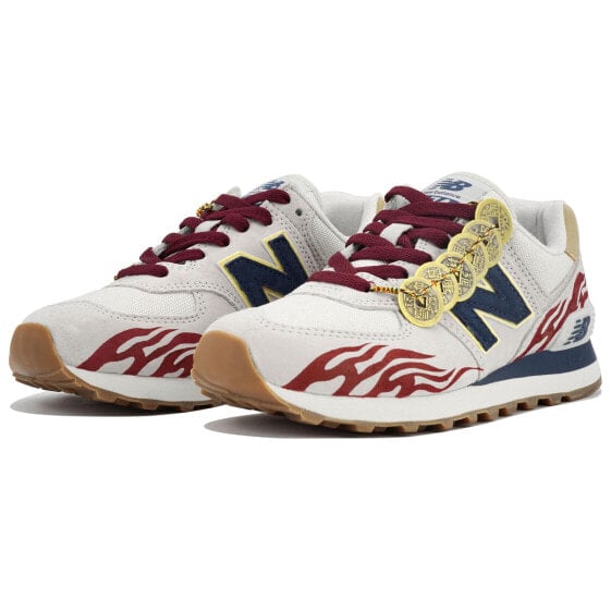 Для бега New Balance NB 574 Running Shoes Unisex Low-Top Red/Blue ML574LGI