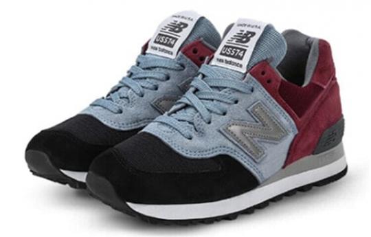 Для бега New Balance NB 574 Running Shoes Women's Low-Top Blue Red/Black Gray US574CW1