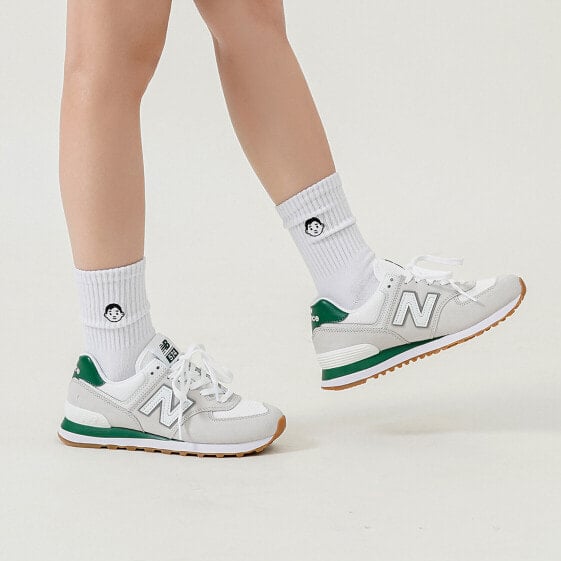Для бега New Balance 574 White Green Gum ML574TD2
