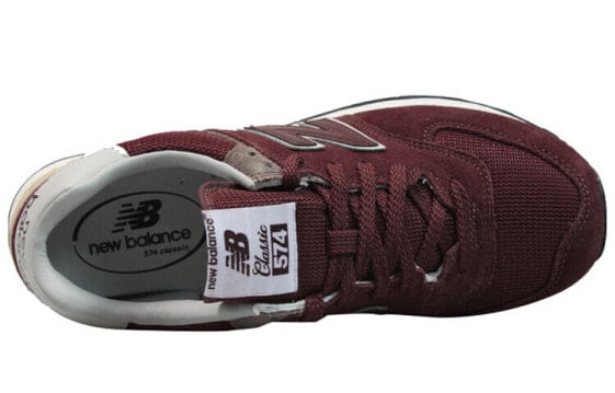 Для бега New Balance NB 574 Running Shoes Unisex Low-Top Burgundy ML574VB