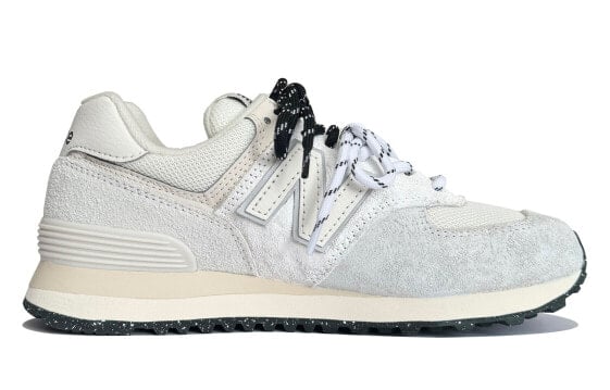 Для бега New Balance NB 574 Running Shoes Unisex Low-Top Gray White U574LS2(