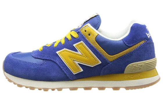 Для бега New Balance NB 574 Series Running Shoes Unisex Low-Top Blue/Yellow ML574VBY