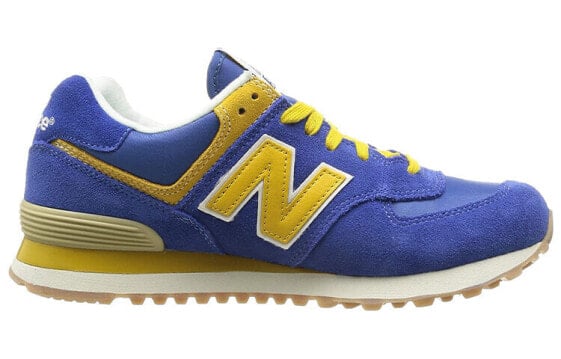 Для бега New Balance NB 574 Series Running Shoes Unisex Low-Top Blue/Yellow ML574VBY