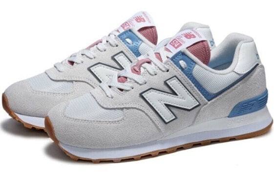 Для бега New Balance NB 574 Running Shoes Unisex Low-Top Ivory White ML574ERF