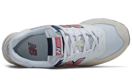 Для бега New Balance NB 574 Running Shoes Women's Low-Top Off White Pink WL574VAC