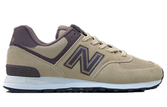 Для бега New Balance NB 574 Running Shoes Unisex Low-Top Khaki/Purple ML574OX1