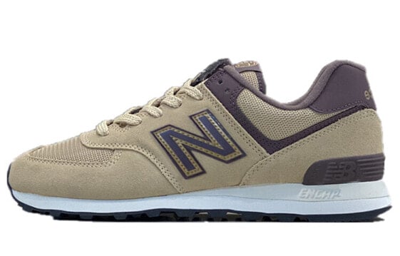 Для бега New Balance NB 574 Running Shoes Unisex Low-Top Khaki/Purple ML574OX1