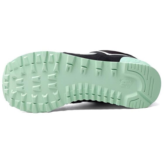 Для бега New Balance NB 574 Running Shoes Women's Low-Top Black/Green WL574CPC