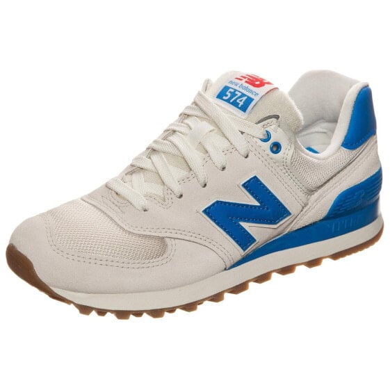 Для бега New Balance NB 574 Running Shoes Women's Low-Top Sea Salt White/Circuit Blue WL574RSB
